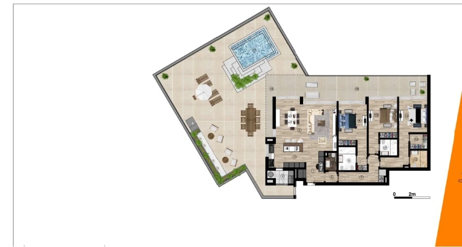Apartamento T3 para Venda em Funchal (Santa Luzia) Planta 1