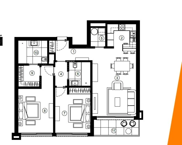 Apartamento T2 para Venda em São Martinho Planta 1