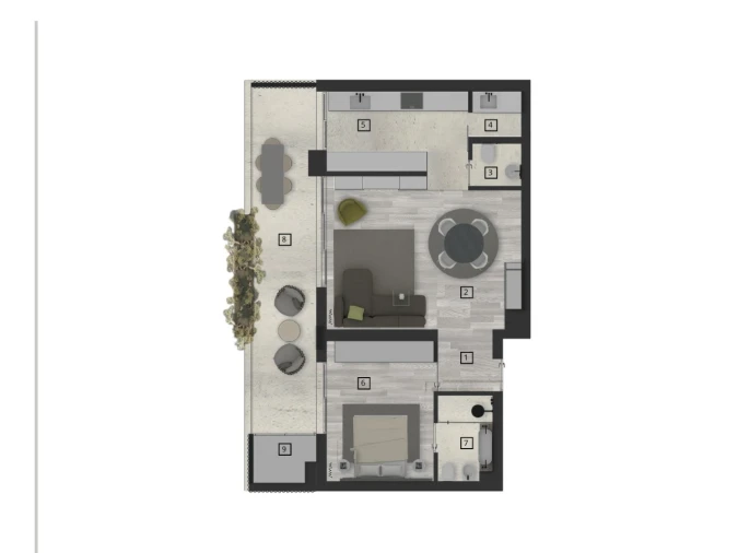 Apartamento T1 para Venda em Funchal (Santa Luzia) Planta 1