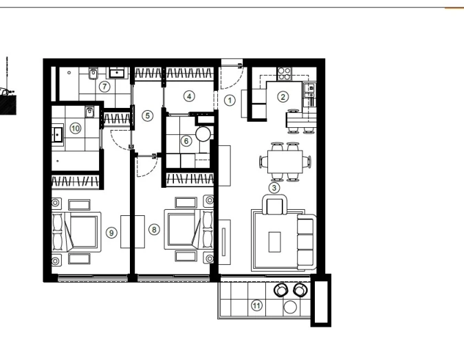 Apartamento T2 para Venda em São Martinho Planta 1