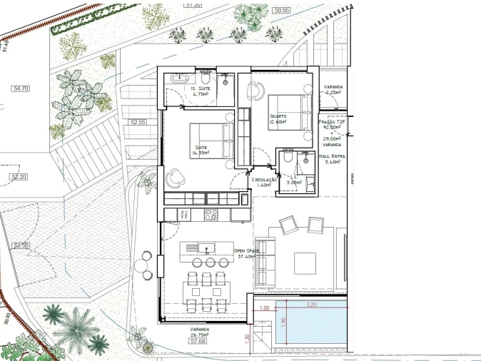 Apartamento T2 para Venda em São Martinho Planta 1