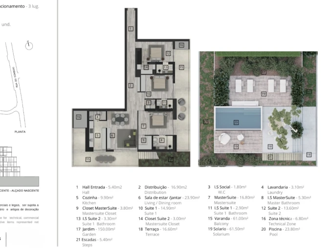 Apartamento T3 para Venda em Funchal (Santa Luzia) Planta 1