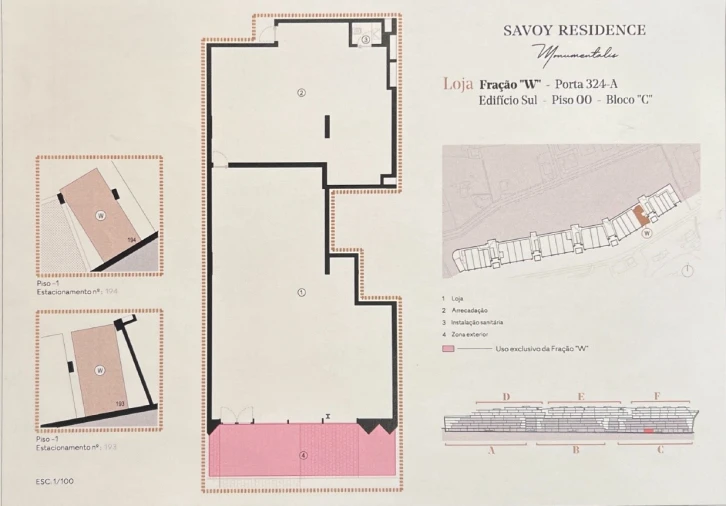 Loja para Arrendamento em São Martinho Planta 1