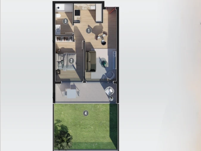 Apartamento T1 para Venda em Calheta Planta 1