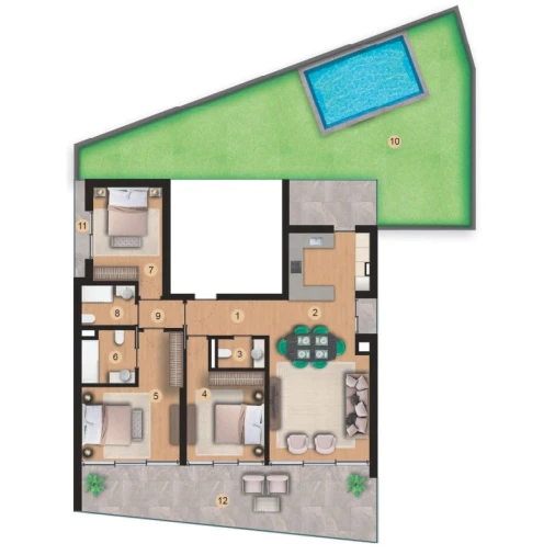 Apartamento T3 para Venda em São Martinho Planta 1