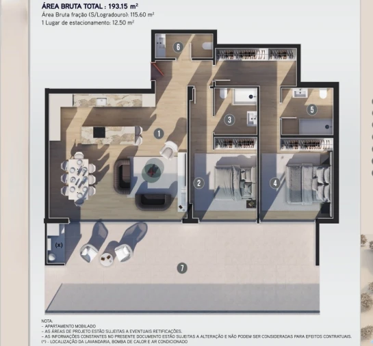 Apartamento T2 para Venda em Calheta Planta 1