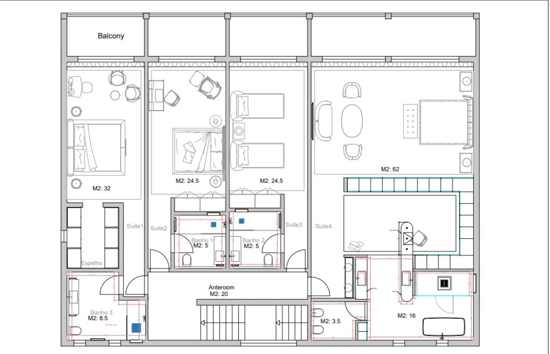 Moradia T5 para Venda em São Gonçalo Planta 2