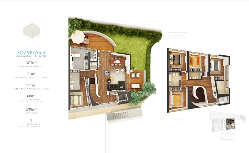 Moradia T5 para Venda em Aldoar, Foz do Douro e Nevogilde Planta 1