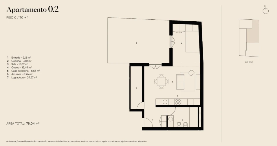 Apartamento para Venda em Alcantara Planta 1