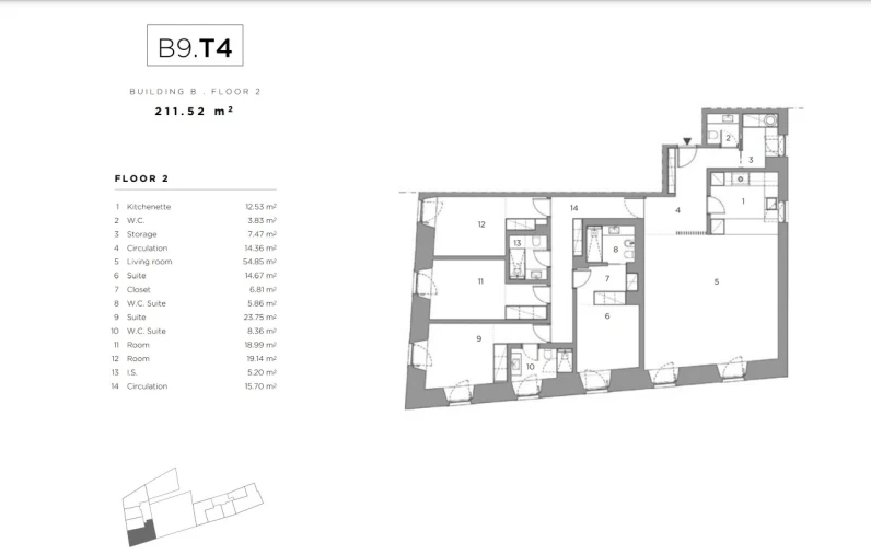 Apartamento T4 para Venda em Belém Planta 1