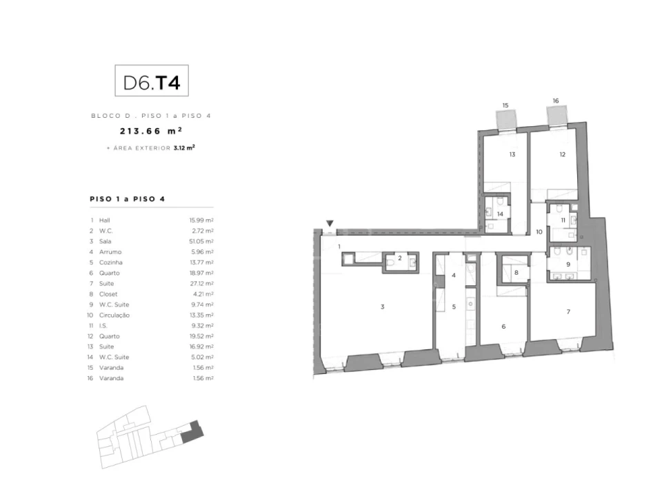 Apartamento T4 para Venda em Belém Foto 5