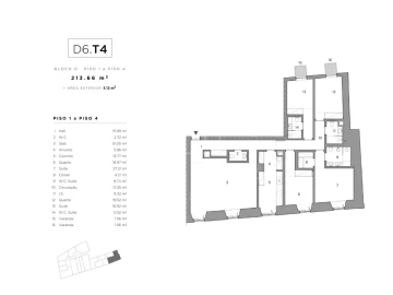 Apartamento T4 para Venda em Belém
