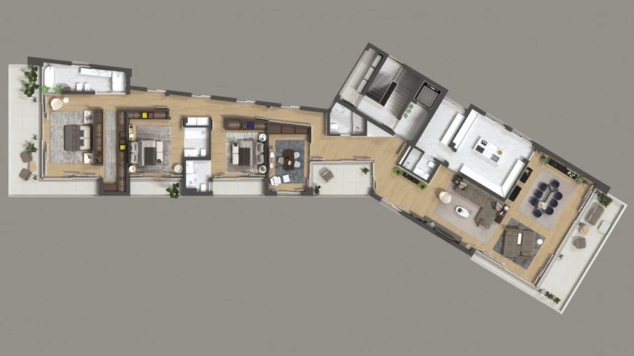 Apartamento T4 para Venda em Cascais e Estoril Planta 2