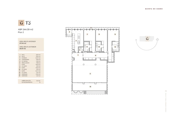 Apartamento T3 para Venda em Algés, Linda-A-Velha e Cruz Quebrada-Dafundo Planta 1