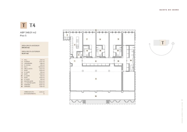 Apartamento T4 para Venda em Algés, Linda-A-Velha e Cruz Quebrada-Dafundo Planta 1