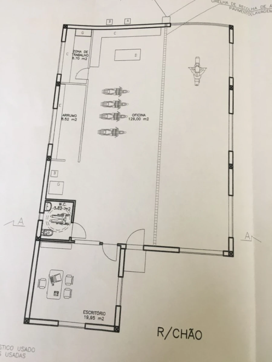 Armazém para Venda em Belazaima do Chão, Castanheira do Vouga e Agadão Planta 1
