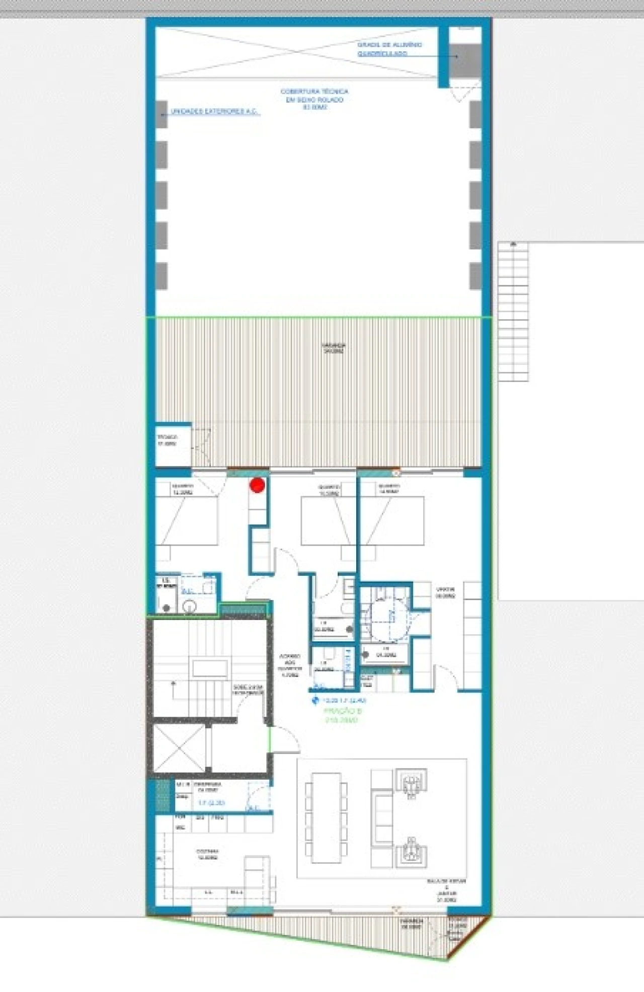 Apartamento T3 para Venda em Glória e Vera Cruz Planta 2