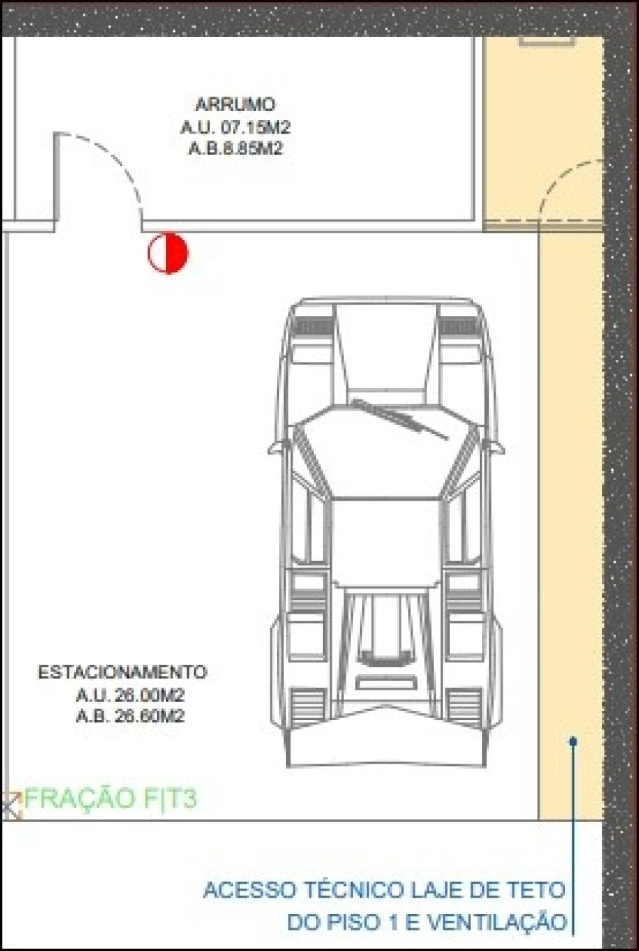 Apartamento T3 para Venda em Glória e Vera Cruz Planta 2