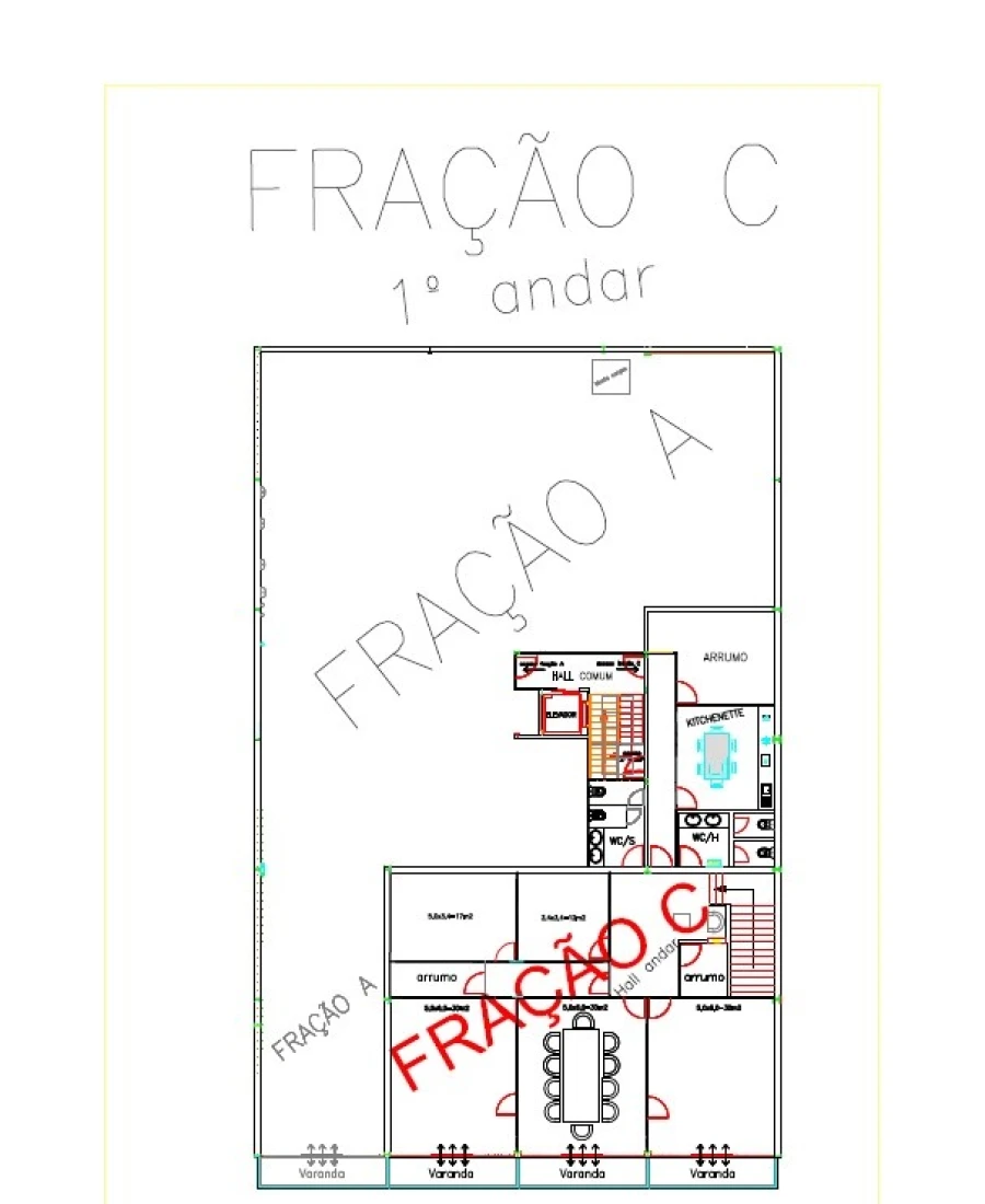 Escritório para Arrendamento em Esgueira Planta 1