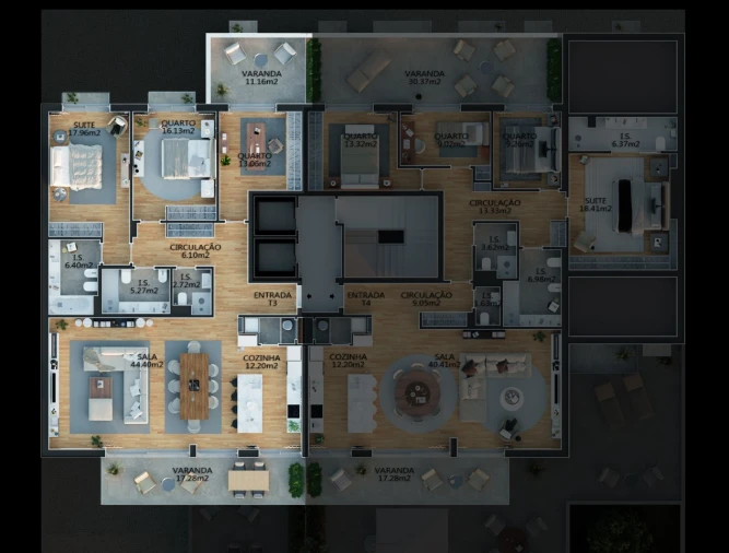 Apartamento T3 para Venda em Campolide Planta 1