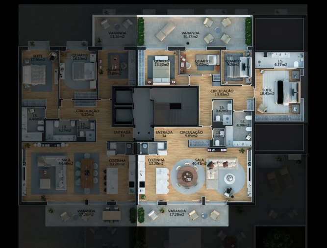 Apartamento T4 para Venda em Campolide Planta 1