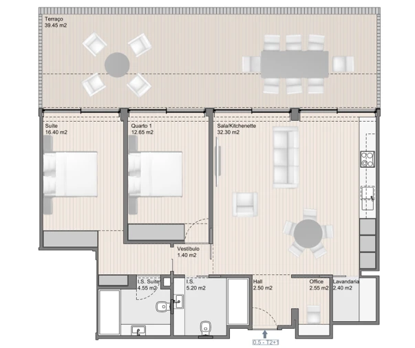 Apartamento T2 para Venda em Madalena Foto 19