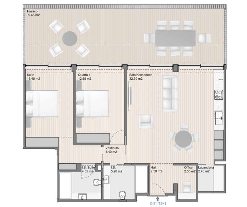 Apartamento T2 para Venda em Madalena Foto 19