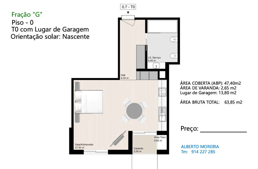 Apartamento T0 para Venda em Gulpilhares e Valadares Foto 20