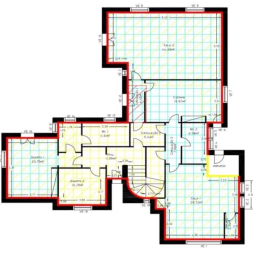 Moradia T3 para Venda em Seixas Planta 1