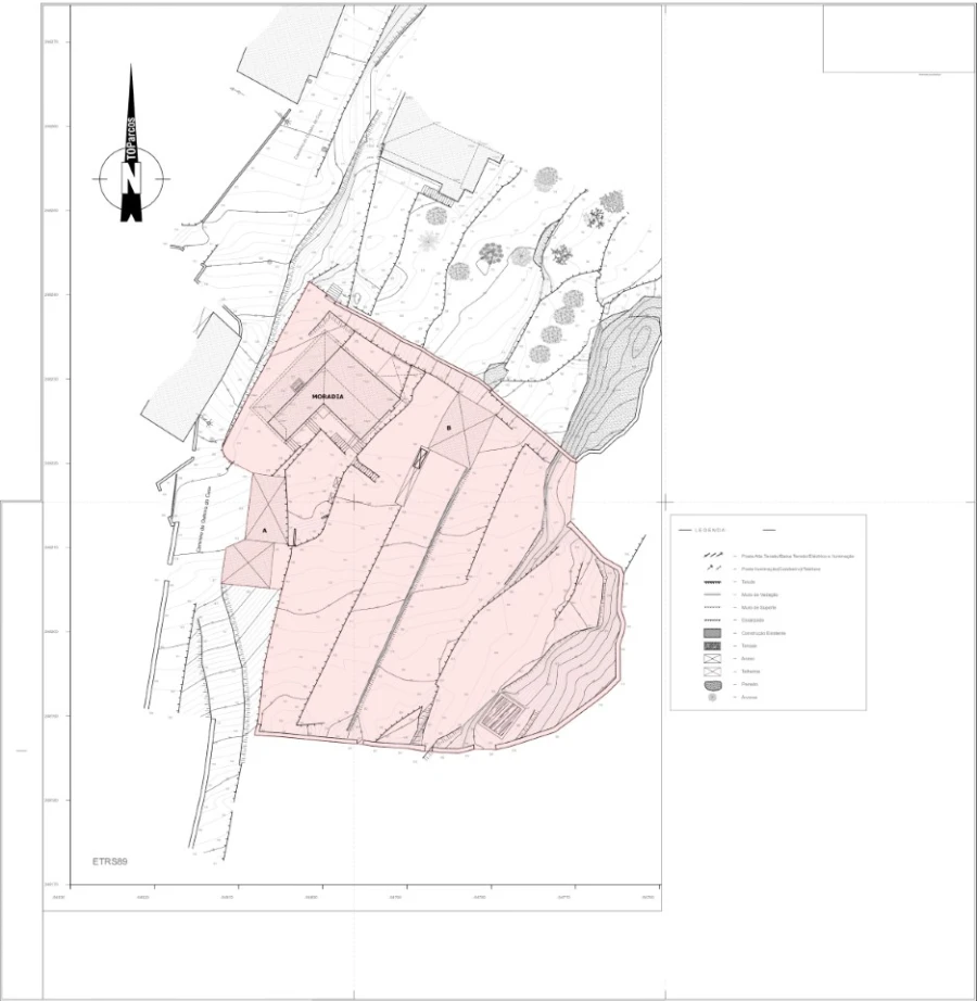 Moradia T3 para Venda em Lanhelas Planta 1