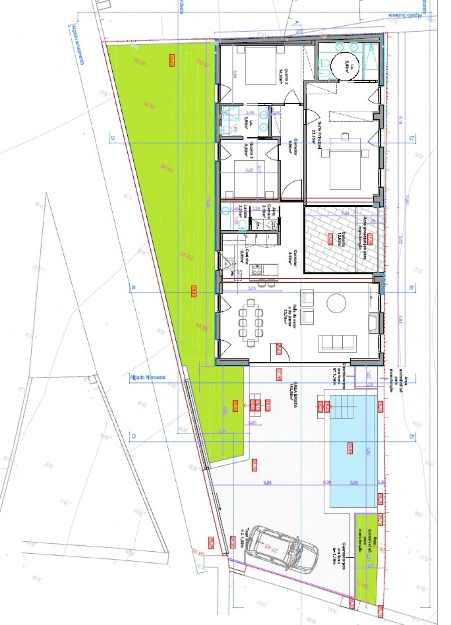 Moradia T3 para Venda em Venade e Azevedo Planta 1
