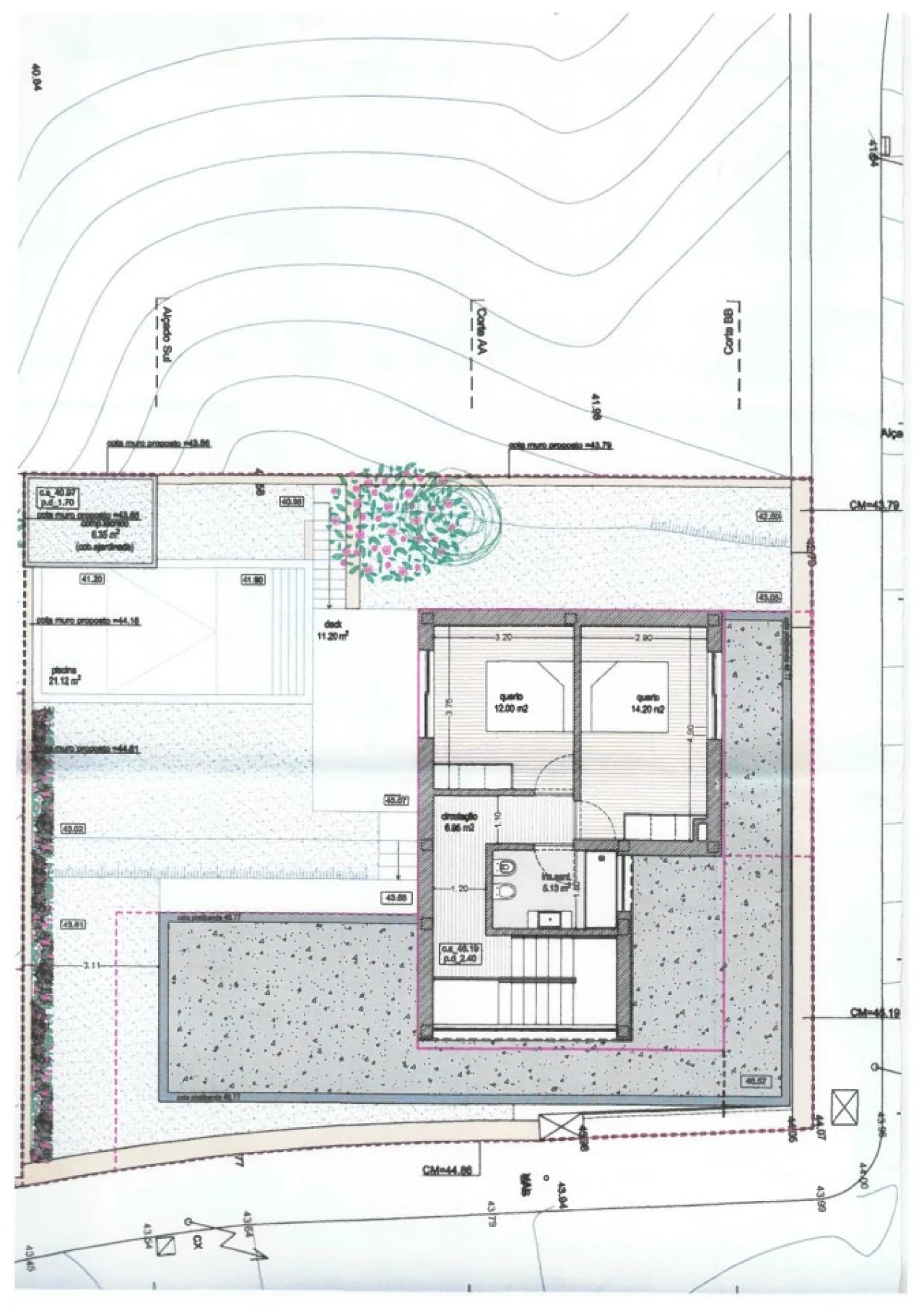 Moradia T3 para Venda em Moledo e Cristelo Planta 2