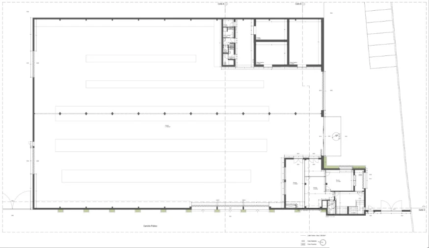 Armazém para Arrendamento em Seixas Planta 1
