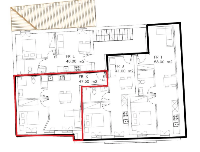 Apartamento T1 para Venda em Monção e Troviscoso Planta 1