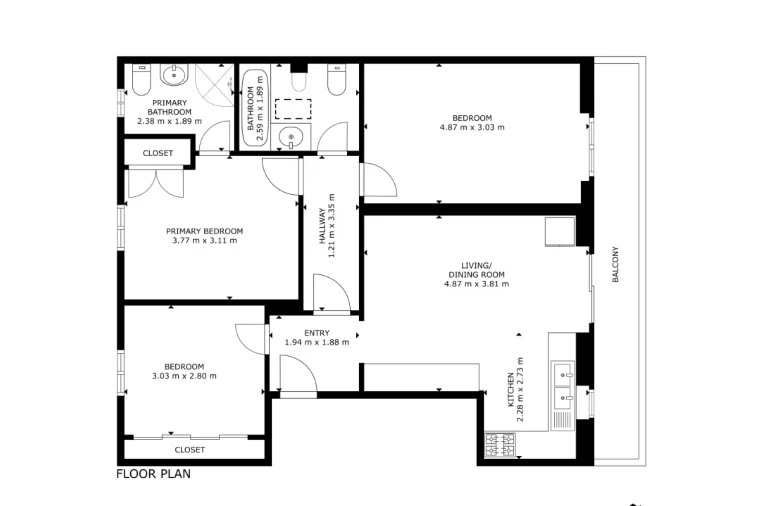 Apartamento T3 para Venda em Caminha (Matriz) e Vilarelho Planta 1