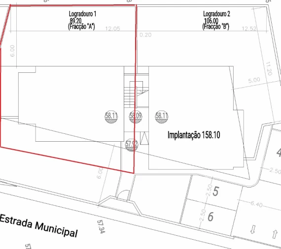 Apartamento T2 para Venda em Algoz e Tunes Planta 1