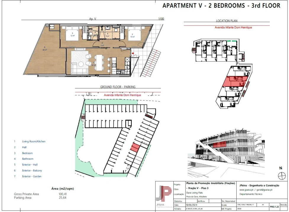 Apartamento T2 para Venda em Albufeira e Olhos de Água Planta 2
