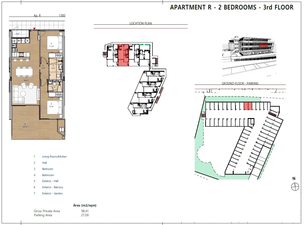 Apartamento T2 para Venda em Albufeira e Olhos de Água Planta 2