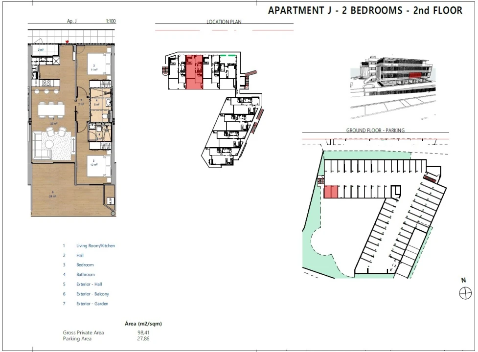 Apartamento T2 para Venda em Albufeira e Olhos de Água Planta 2