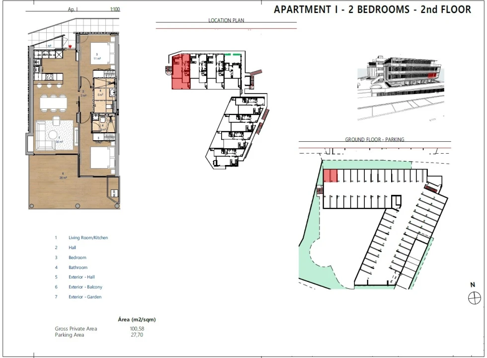 Apartamento T2 para Venda em Albufeira e Olhos de Água Planta 2