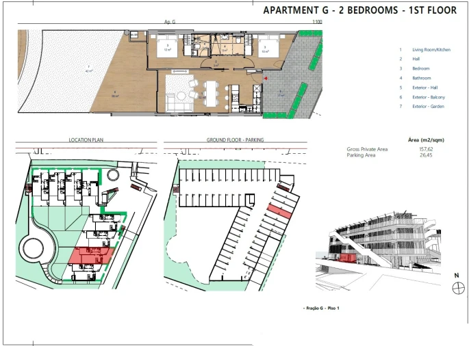 Apartamento T2 para Venda em Albufeira e Olhos de Água Planta 2