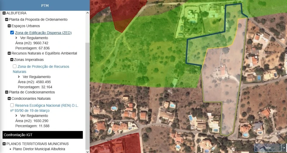 Terreno Misto para Venda em Albufeira e Olhos de Água Planta 1