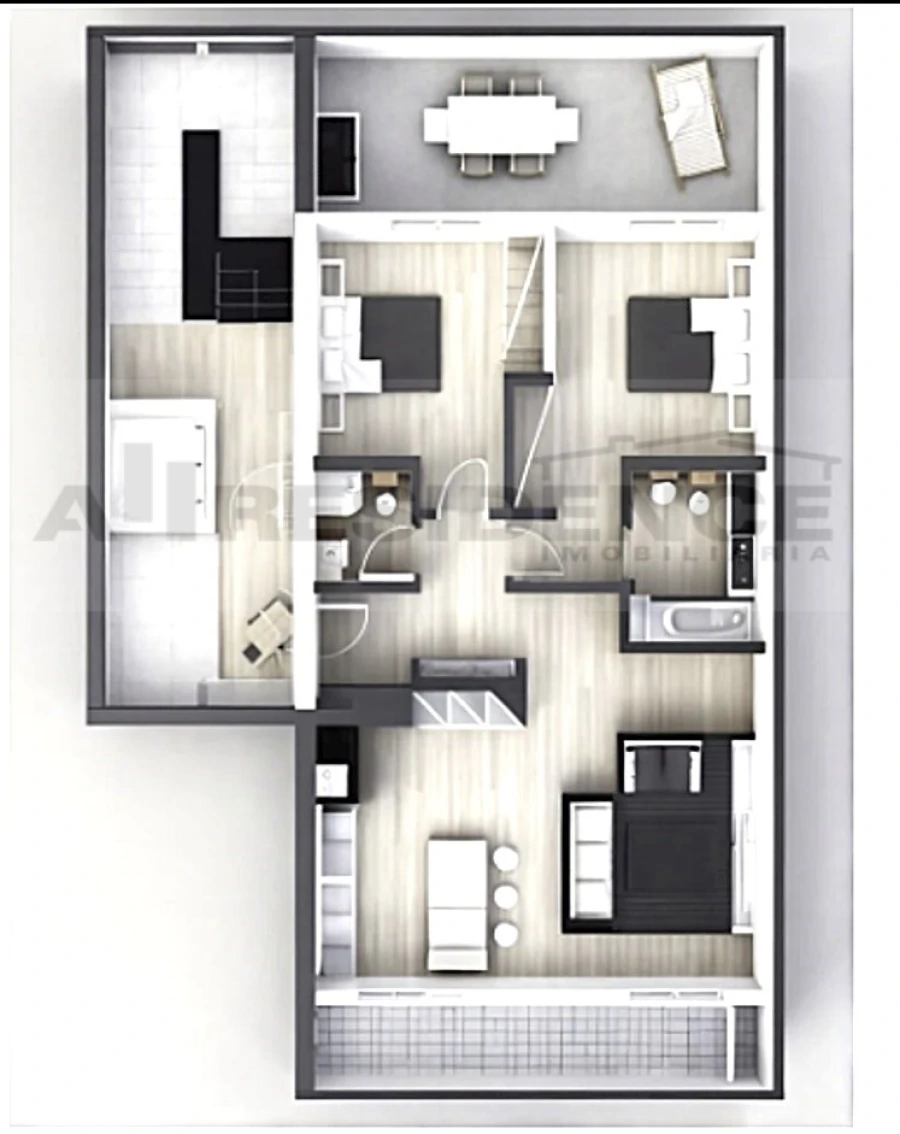 Apartamento T2 para Venda em Loule (São Sebastião) Foto 8