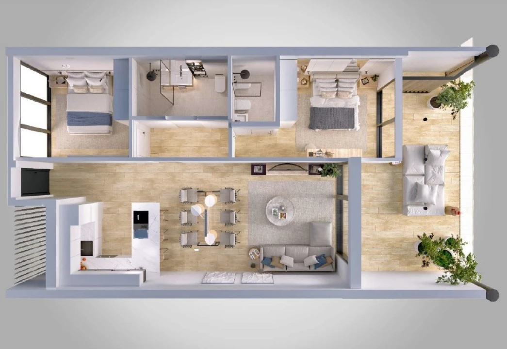 Apartamento T2 para Venda em Albufeira e Olhos de Água Planta 2