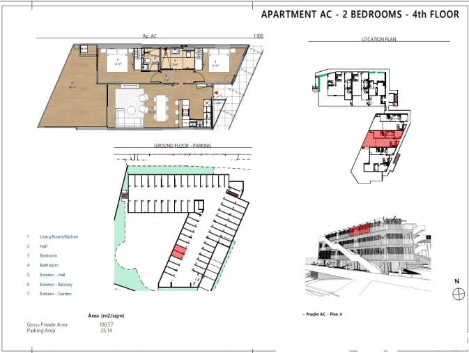 Apartamento T2 para Venda em Albufeira e Olhos de Água Planta 1