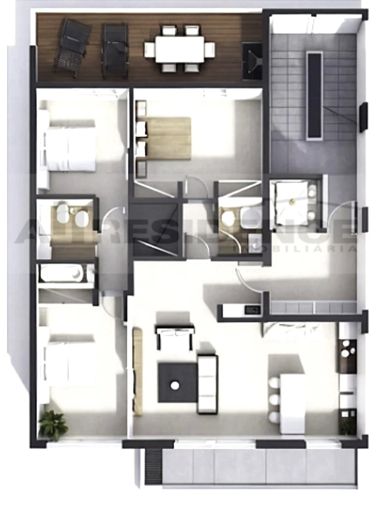 Apartamento T3 para Venda em Loule (São Sebastião) Foto 12