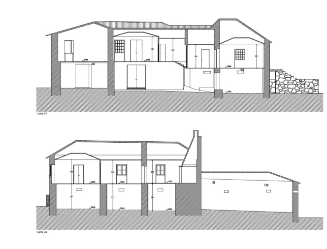 Moradia para Venda em Vila Cova e Feitos Planta 1