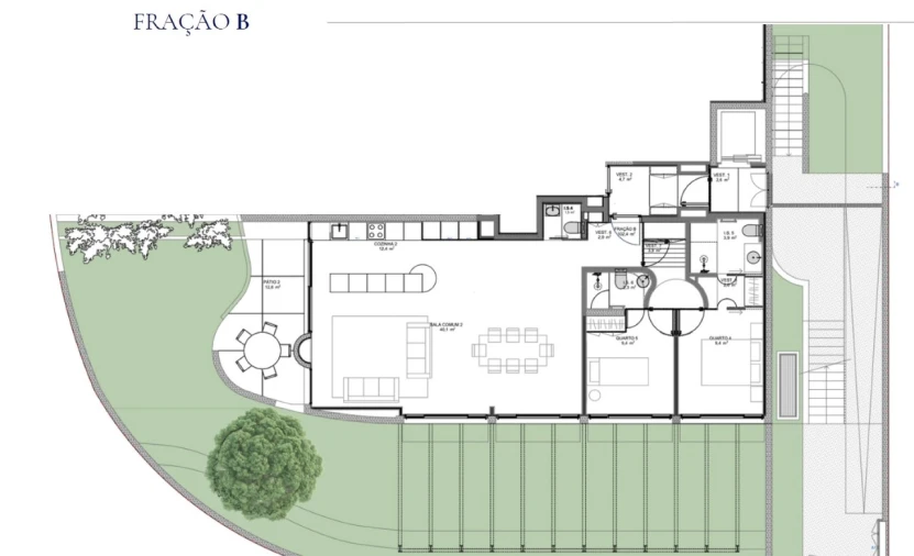 Apartamento T2 para Venda em Aldoar, Foz do Douro e Nevogilde Planta 1