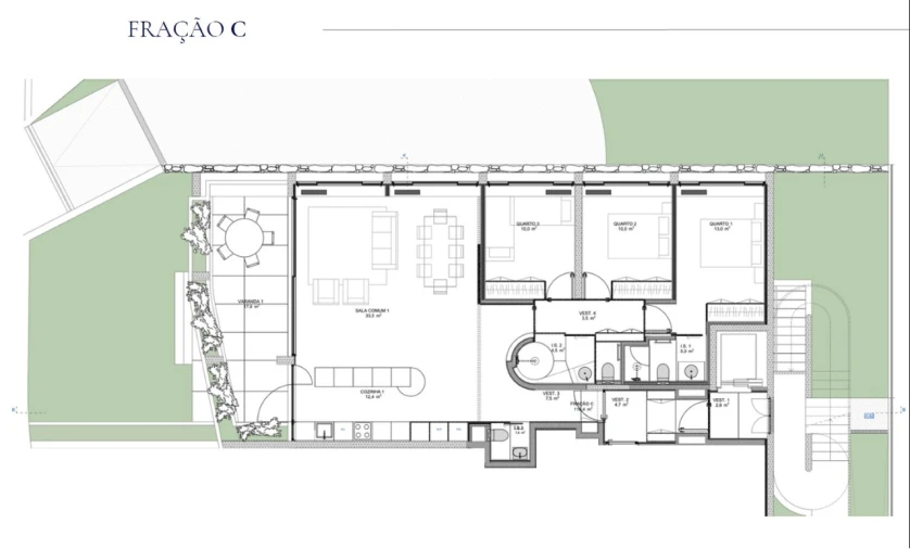 Apartamento T3 para Venda em Aldoar, Foz do Douro e Nevogilde Planta 1