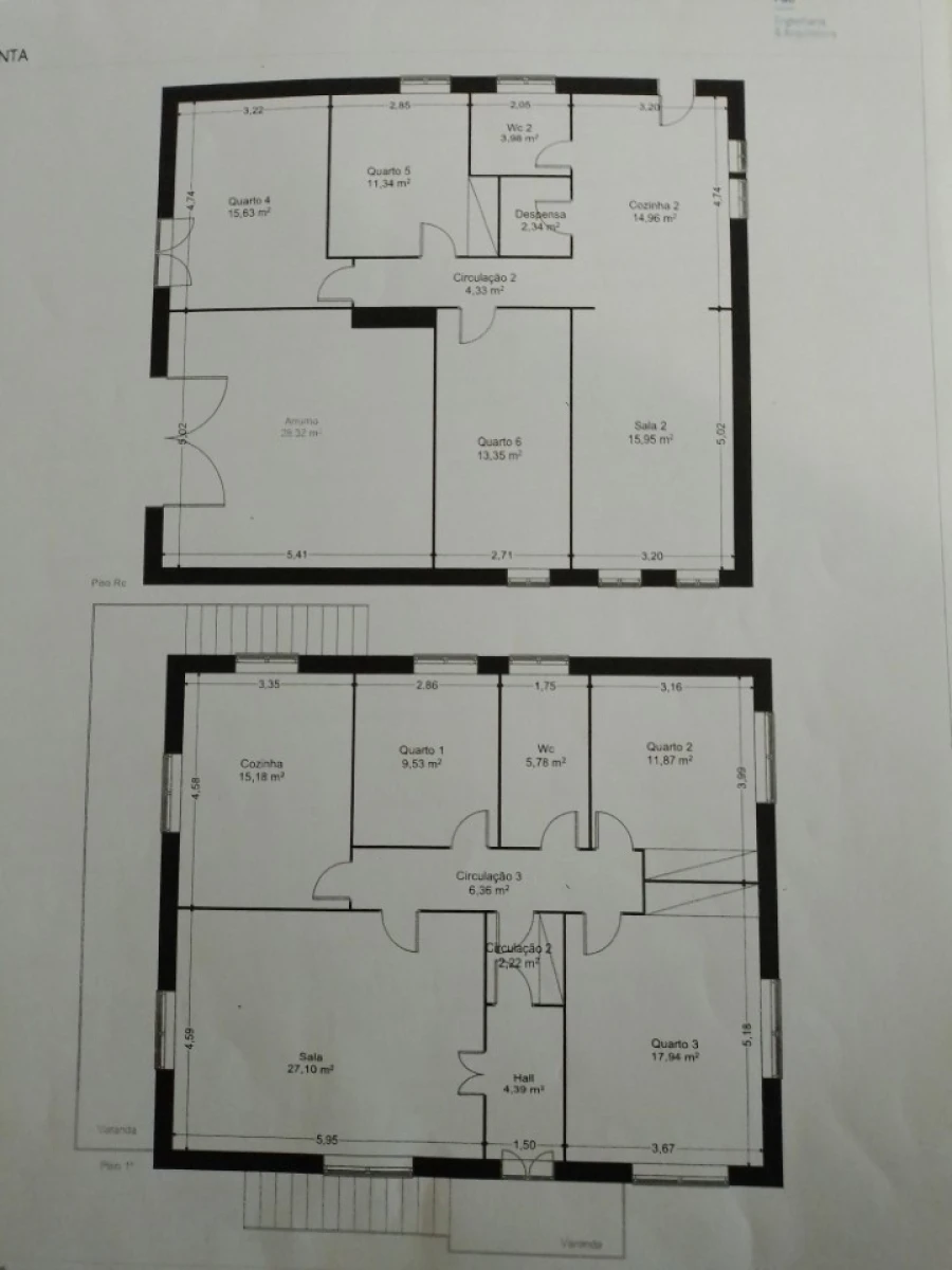Moradia T6 para Venda em Moledo e Cristelo Planta 1
